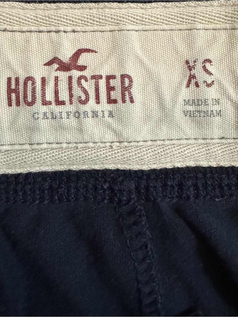 Hollister Navy Blue Women's Size XS Low Rise Flare Logo 28 x 31 Sweatpants - Picture 5 of 12